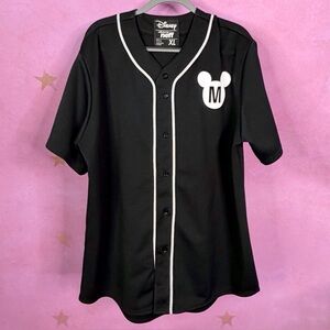 Disney X Neff Baseball Jersey Adult XL Black Mickey Mouse Grow Up Collection